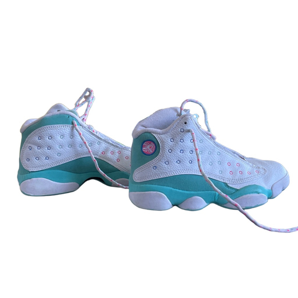 Air Jordan 13 Retro Aurora Green Teal DS GS 43 Size 5.5Y - Picture 5 of 7